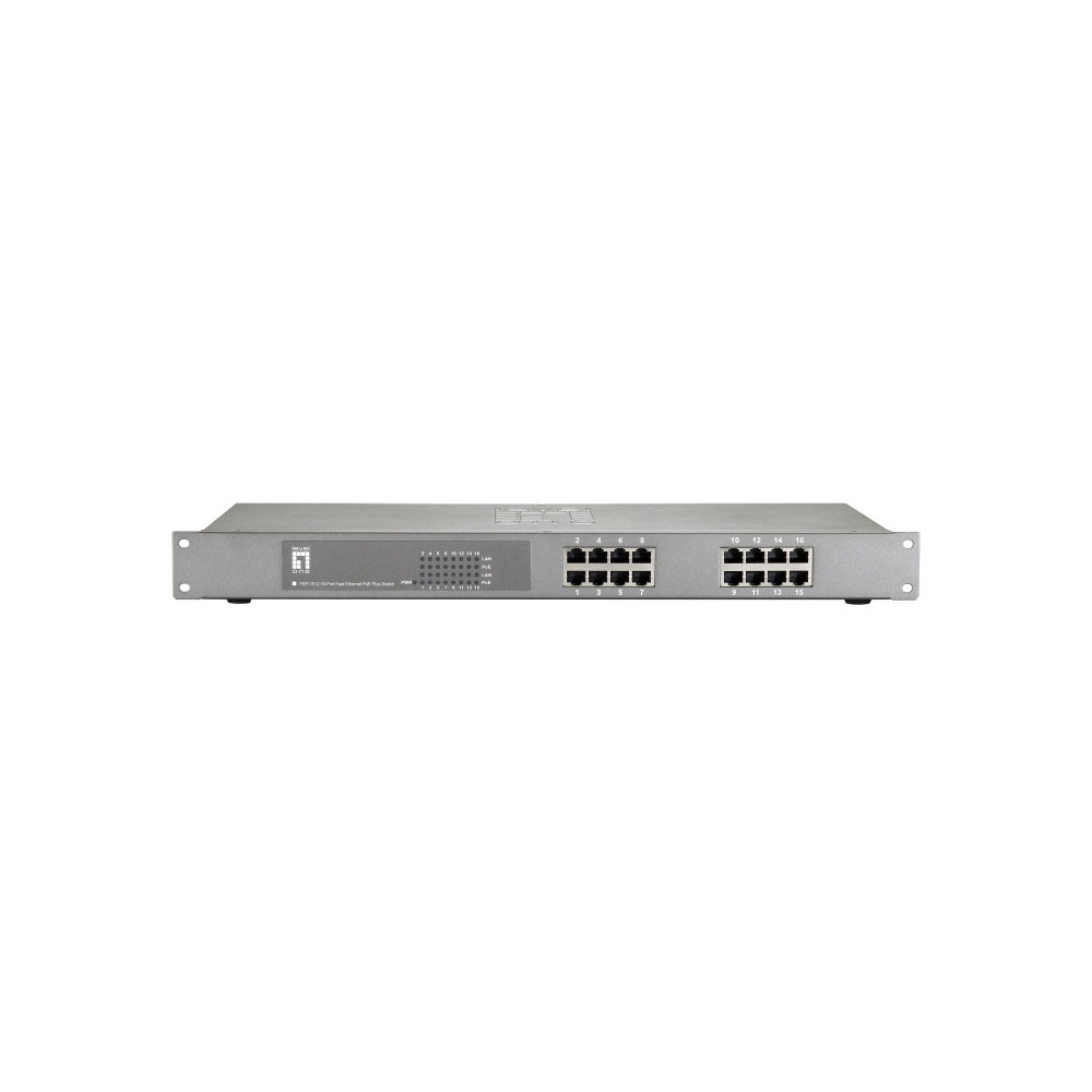 LevelOne FEP-1612W380 commutateur réseau Fast Ethernet (10 100) Connexion Ethernet, supportant l'alimentation via ce port (PoE) LevelOne FEP-1612W380 commutateur réseau Fast Ethernet (10 100) Connexion Ethernet, supportant l'alimentation via ce port (PoE)