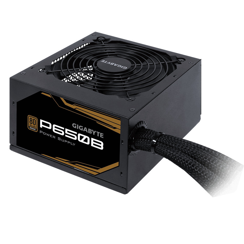 GIGABYTE GP-650B POWER SUPPLY unité d'alimentation d'énergie 650 W 20+4 pin ATX ATX Noir