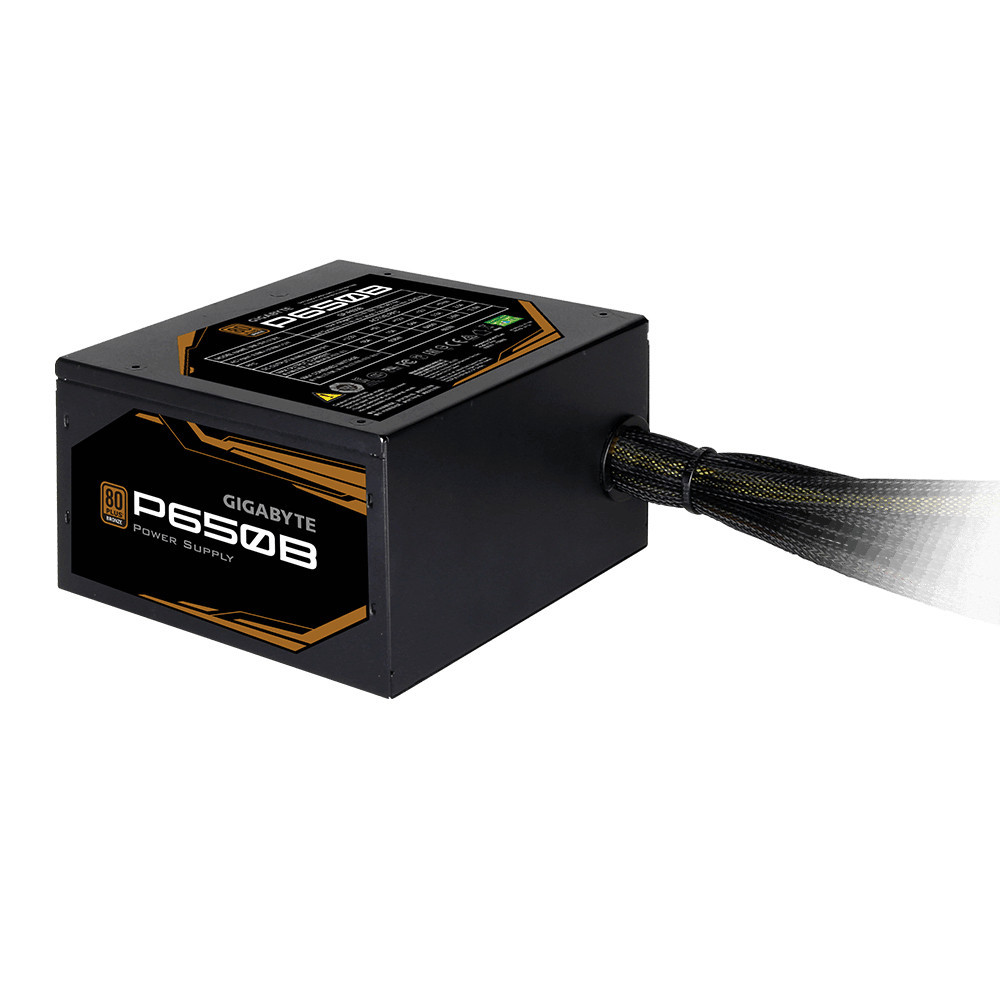 GIGABYTE GP-650B POWER SUPPLY unité d'alimentation d'énergie 650 W 20+4 pin ATX ATX Noir