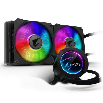 GIGABYTE Aorus Liquid Cooler 280 Processeur Refroidisseur de liquide tout-en-un 14 cm Noir 1 pièce(s)