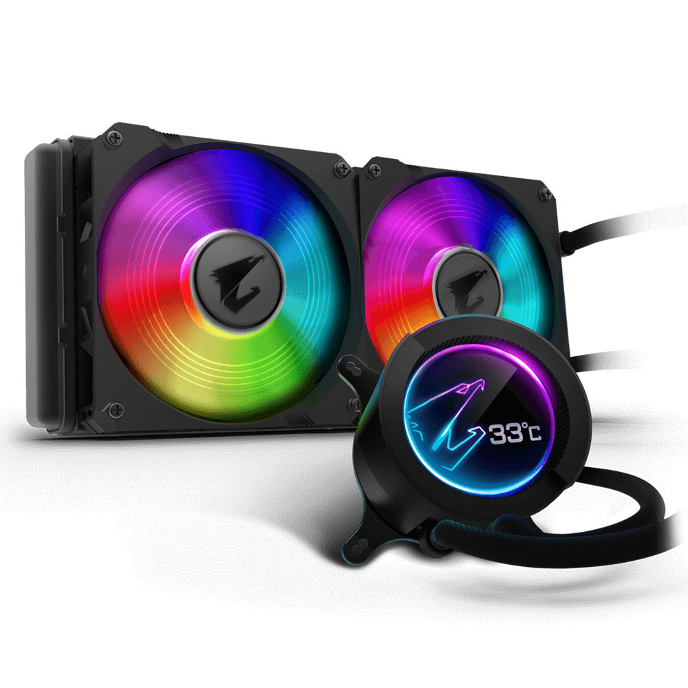 GIGABYTE Aorus Liquid Cooler 280 Processeur Refroidisseur de liquide tout-en-un 14 cm Noir 1 pièce(s) GIGABYTE Aorus Liquid Cooler 280 Processeur Refroidisseur de liquide tout-en-un 14 cm Noir 1 pièce(s)