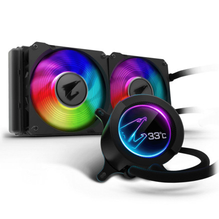 GIGABYTE Aorus Liquid Cooler 240 Processeur Refroidisseur de liquide tout-en-un 12 cm Noir 1 pièce(s)