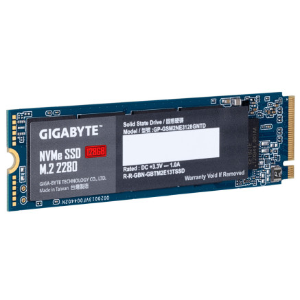 GIGABYTE GP-GSM2NE3128GNTD disque SSD 128 Go M.2 PCI Express 3.0 NVMe