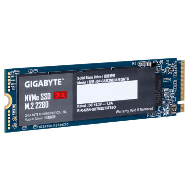 GIGABYTE GP-GSM2NE3128GNTD disque SSD 128 Go M.2 PCI Express 3.0 NVMe