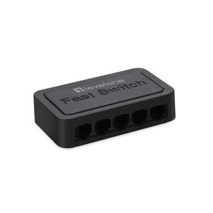 LevelOne FEU-0512 commutateur réseau Non-géré Fast Ethernet (10 100) Noir