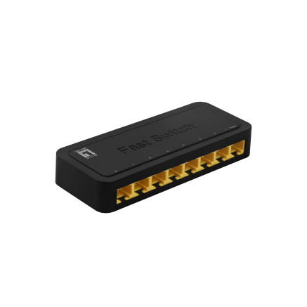 LevelOne FEU-0812 commutateur réseau Non-géré Fast Ethernet (10 100) Noir
