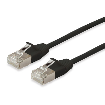 Equip 606124 câble de réseau Noir 1 m Cat6a F FTP (FFTP)