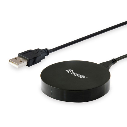 Equip 245500 chargeur d'appareils mobiles Smartphone Noir USB Recharge sans fil Charge rapide Intérieure