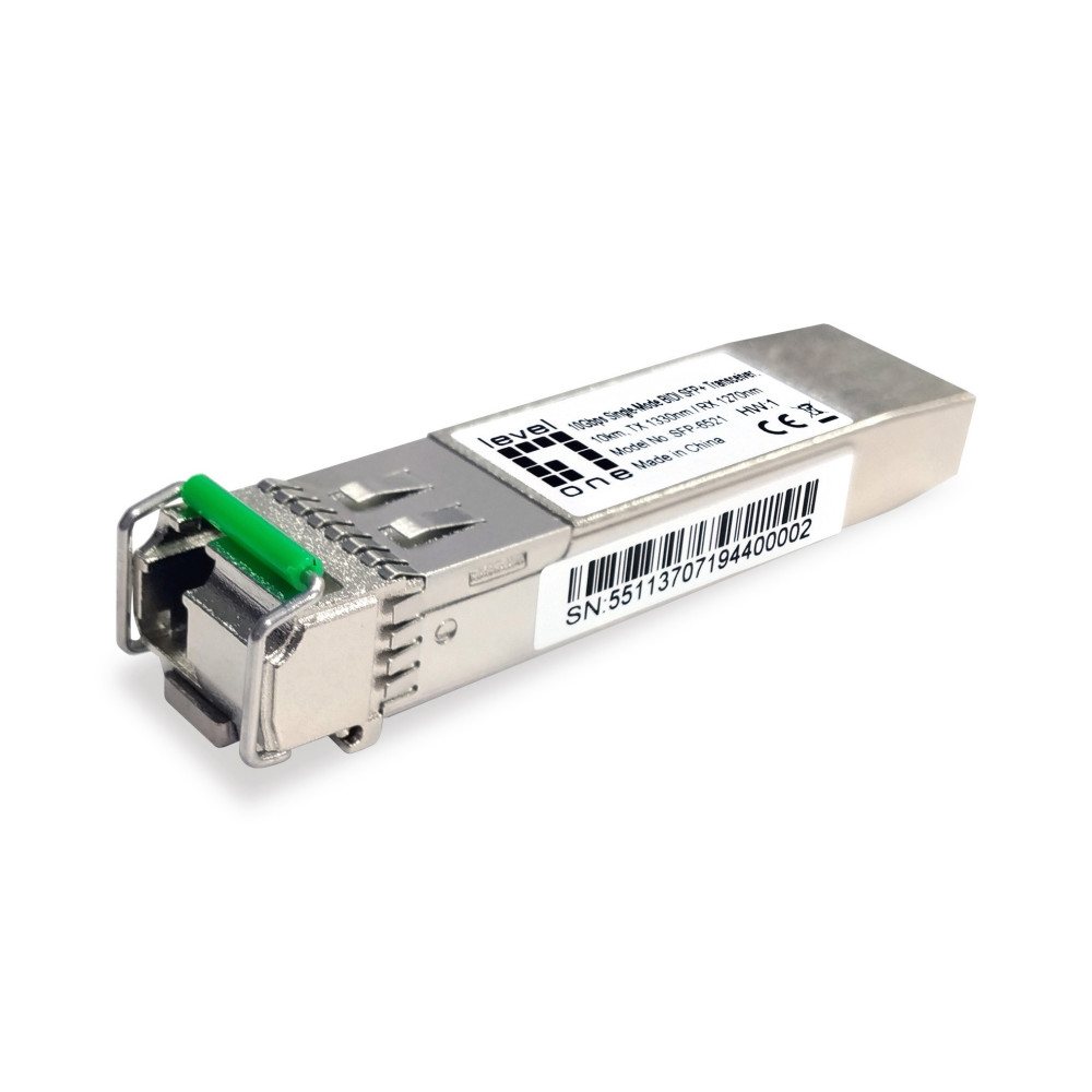 LevelOne SFP-6521 module émetteur-récepteur de réseau Fibre optique 10300 Mbit s SFP+ LevelOne SFP-6521 module émetteur-récepteur de réseau Fibre optique 10300 Mbit s SFP+