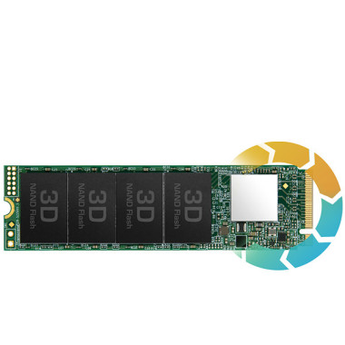 Transcend TS256GMTE112S disque SSD 256 Go M.2 PCI Express NVMe 3D NAND