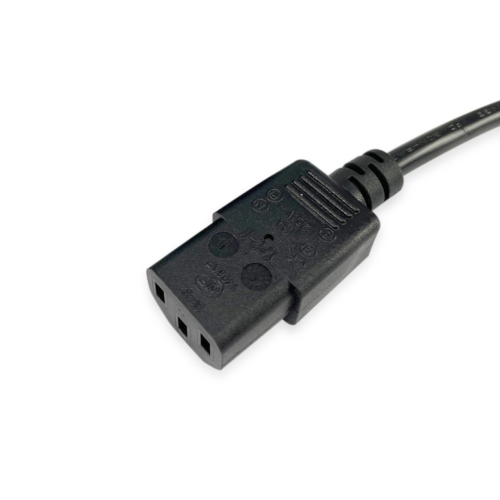 Equip 112300 Noir 2 m BS 1363 Coupleur C13