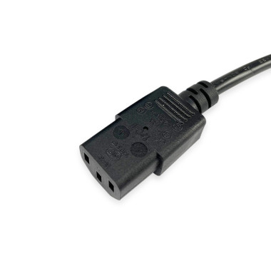Equip 112300 Noir 2 m BS 1363 Coupleur C13