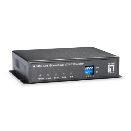 LevelOne VDS-1203 convertisseur de support réseau 100 Mbit s Noir