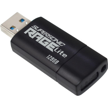 Patriot Memory Supersonic Rage Lite lecteur USB flash 128 Go USB Type-A 3.2 Gen 1 (3.1 Gen 1) Noir, Bleu