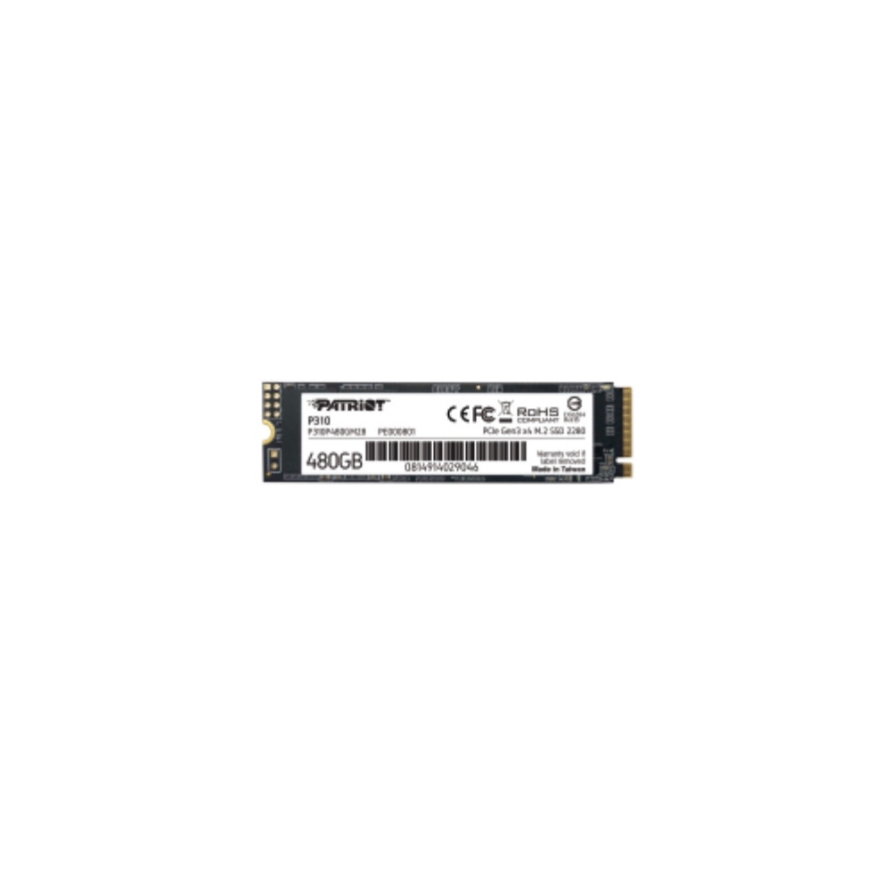 Patriot Memory P310 480 Go M.2 PCI Express 3.0 NVMe Patriot Memory P310 480 Go M.2 PCI Express 3.0 NVMe