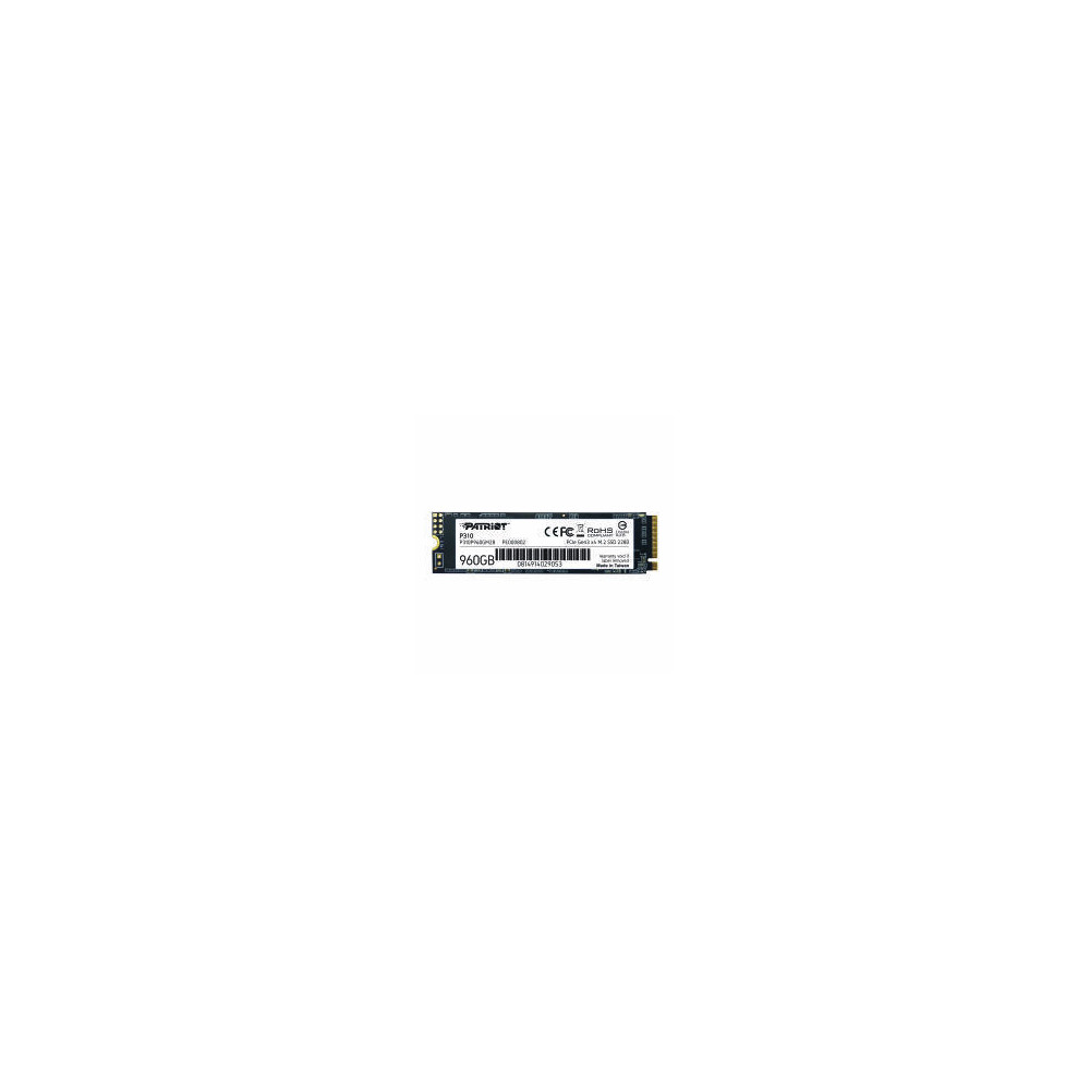 Patriot Memory P310P960GM28 disque SSD 960 Go M.2 PCI Express 4.0 NVMe Patriot Memory P310P960GM28 disque SSD 960 Go M.2 PCI Express 4.0 NVMe