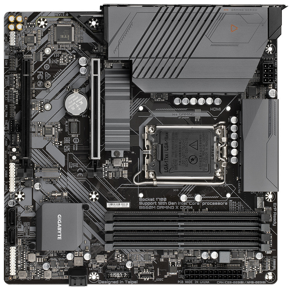 GIGABYTE B660M GAMING X DDR4 carte mère Intel B660 LGA 1700 micro ATX