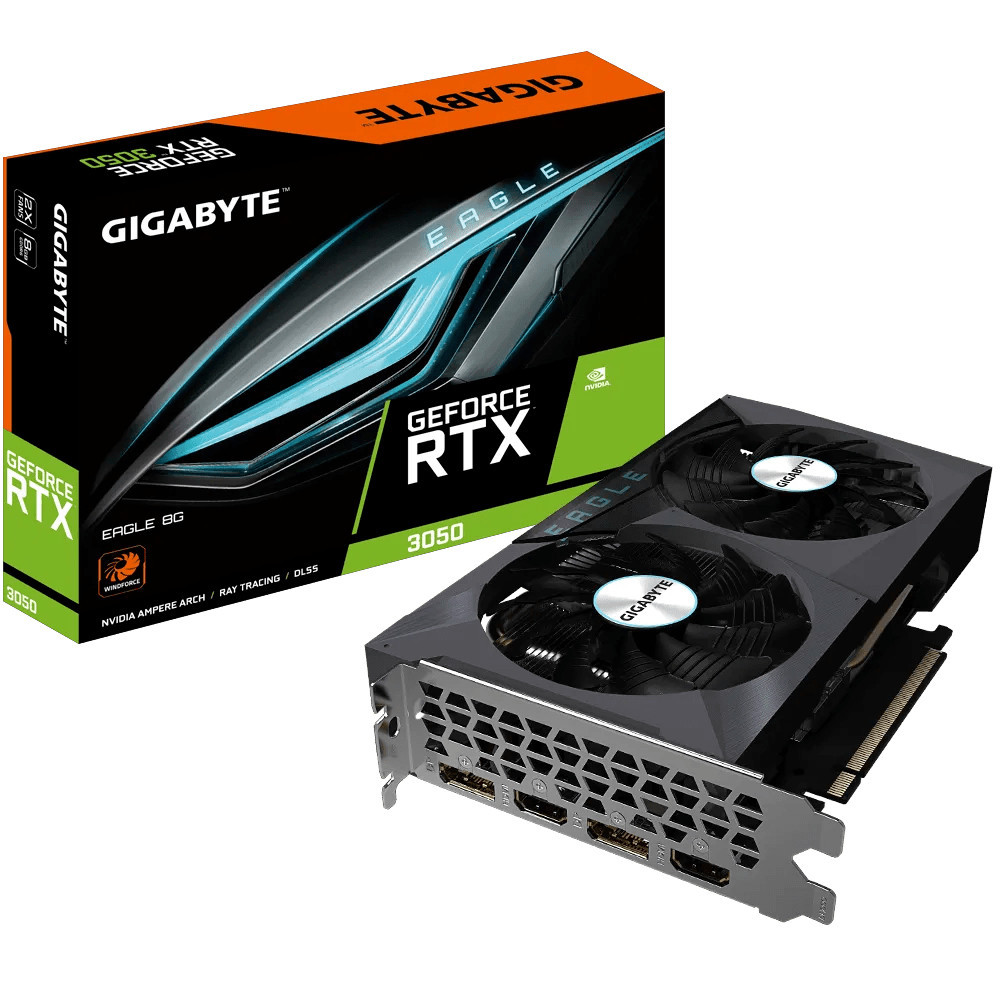 GIGABYTE EAGLE GeForce RTX 3050 8G NVIDIA 8 Go GDDR6 GIGABYTE EAGLE GeForce RTX 3050 8G NVIDIA 8 Go GDDR6
