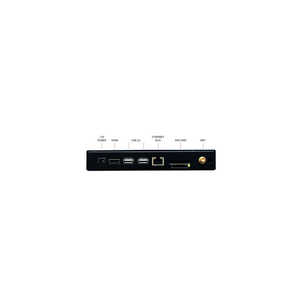 AG Neovo DSP-02F lecteur multimédia Noir Full HD 8 Go 1920 x 1080 pixels Wifi