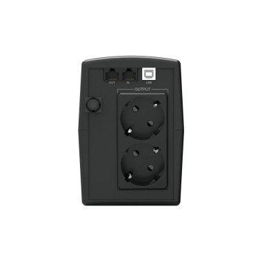 Conceptronic ZEUS01ESP alimentation d'énergie non interruptible Interactivité de ligne 0,65 kVA 360 W 2 sortie(s) CA