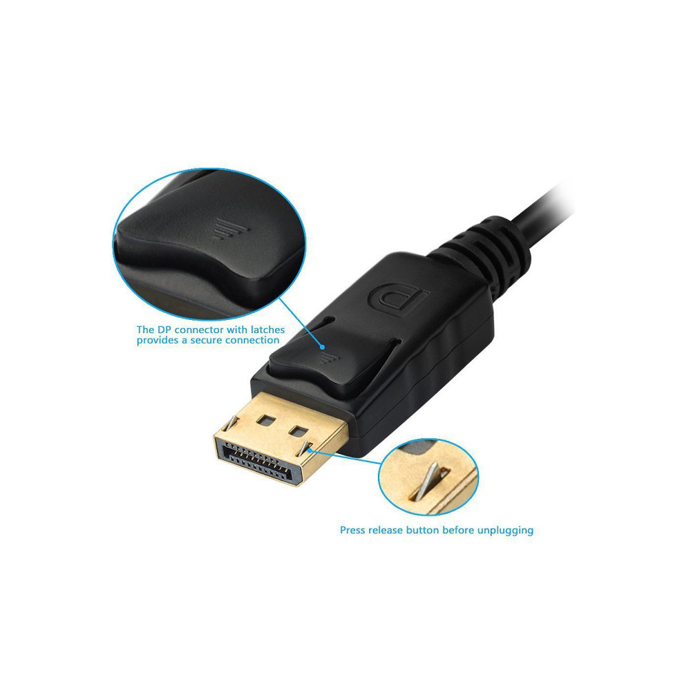 Equip 133441 câble vidéo et adaptateur 0,24 m DisplayPort DVI-D + VGA (D-Sub) + HDMI Noir