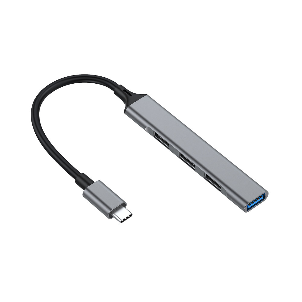 Equip 128961 hub & concentrateur USB 3.2 Gen 1 (3.1 Gen 1) Type-C 5000 Mbit s Noir, Gris