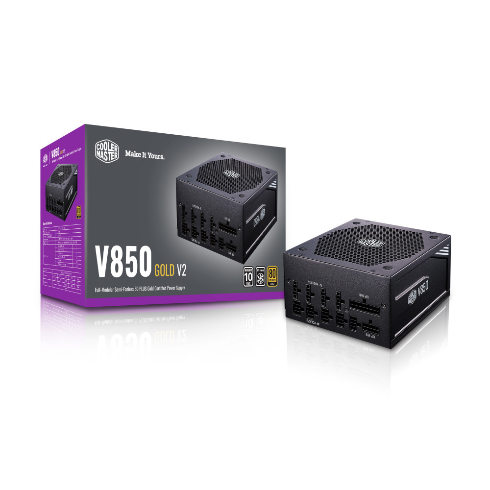 Cooler Master V850 Gold-V2 unité d'alimentation d'énergie 850 W 24-pin ATX ATX Noir