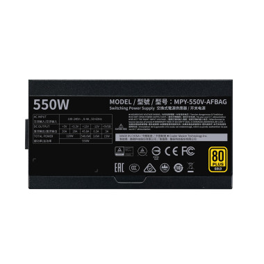 Cooler Master V550 Gold-V2 unité d'alimentation d'énergie 550 W 24-pin ATX ATX Noir