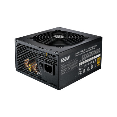 Cooler Master MWE Gold 650 - V2 Full Modular unité d'alimentation d'énergie 650 W 24-pin ATX ATX Noir