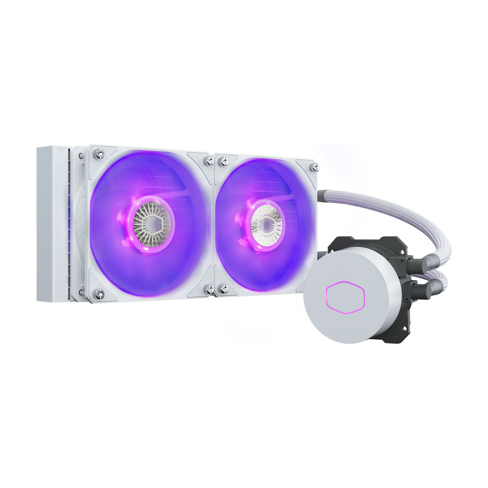Cooler Master MasterLiquid ML240L V2 RGB White Edition Processeur Refroidisseur de liquide tout-en-un 12 cm Blanc Cooler Master MasterLiquid ML240L V2 RGB White Edition Processeur Refroidisseur de liquide tout-en-un 12 cm Blanc