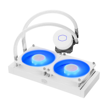 Cooler Master MasterLiquid ML240L V2 RGB White Edition Processeur Refroidisseur de liquide tout-en-un 12 cm Blanc