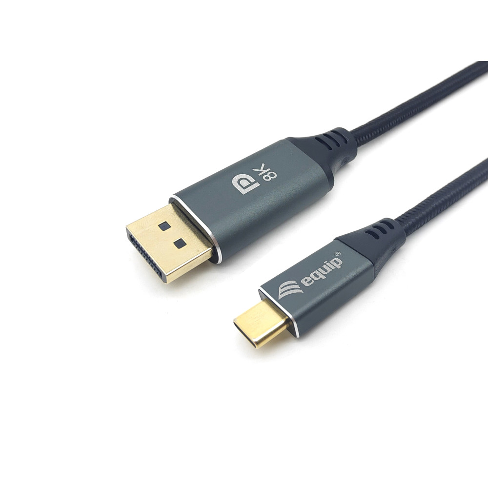 Equip 133422 câble vidéo et adaptateur 2 m USB Type-C DisplayPort Gris Equip 133422 câble vidéo et adaptateur 2 m USB Type-C DisplayPort Gris