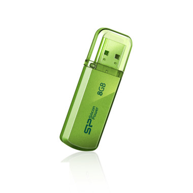 Silicon Power 8GB Helios 101 lecteur USB flash 8 Go USB Type-A 2.0 Vert