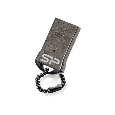 Silicon Power 8GB Touch T01 lecteur USB flash 8 Go USB Type-A 2.0 Noir