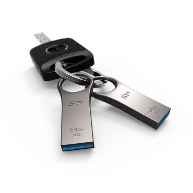 Silicon Power Jewel J80 lecteur USB flash 64 Go USB Type-A 3.2 Gen 1 (3.1 Gen 1) Titane