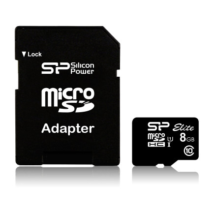 Silicon Power Elite 8GB microSDHC UHS-I 8 Go Classe 10