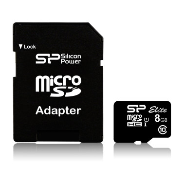 Silicon Power Elite 8GB microSDHC UHS-I 8 Go Classe 10