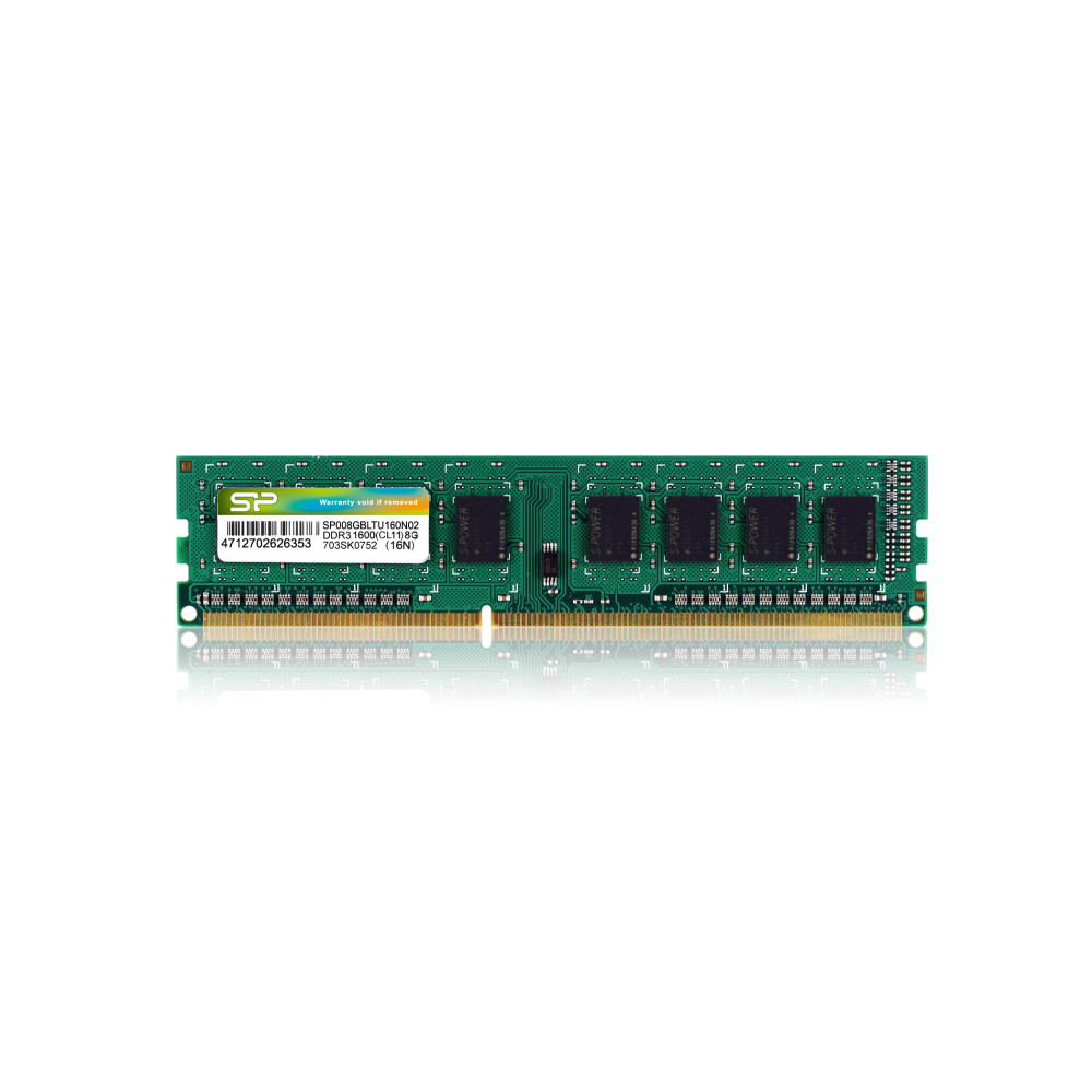 Silicon Power 8GB DDR3 1600 MHz module de mémoire 8 Go 1 x 8 Go Silicon Power 8GB DDR3 1600 MHz module de mémoire 8 Go 1 x 8 Go