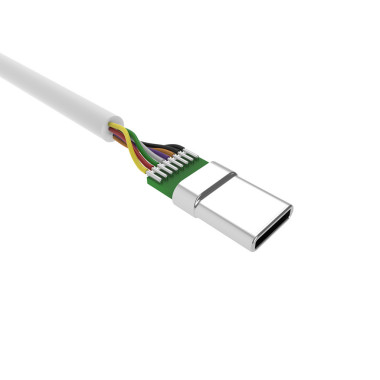 Silicon Power Boost Link PVC LK10AC câble USB USB 2.0 1 m USB A USB C Blanc