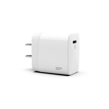 Silicon Power SP18WASYQM10L0CW chargeur d'appareils mobiles Smartphone, Tablette Blanc Secteur Charge rapide Intérieure