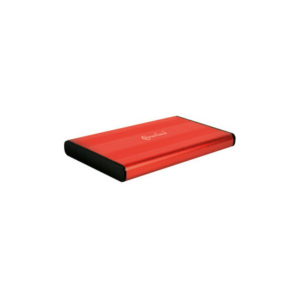 Connectland BE-USB3-2519-RED Boîtier de disques de stockage Boîtier disque dur SSD Rouge 2.5"