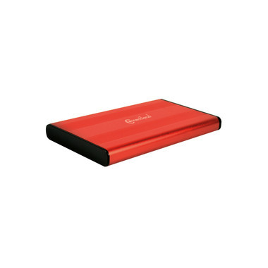 Connectland BE-USB3-2519-RED Boîtier de disques de stockage Boîtier disque dur SSD Rouge 2.5"