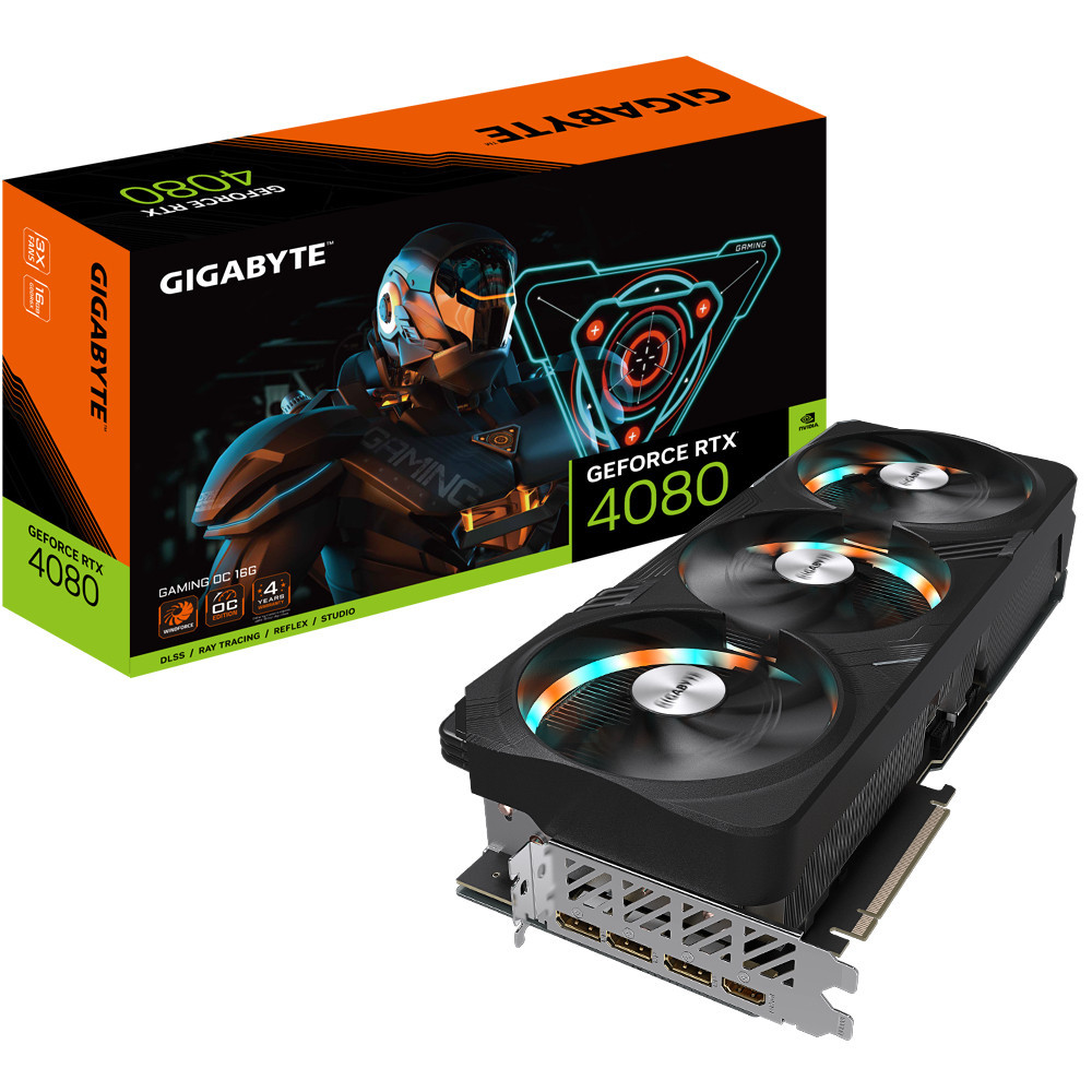 GIGABYTE GAMING GeForce RTX 4080 16GB OC NVIDIA 16 Go GDDR6X GIGABYTE GAMING GeForce RTX 4080 16GB OC NVIDIA 16 Go GDDR6X