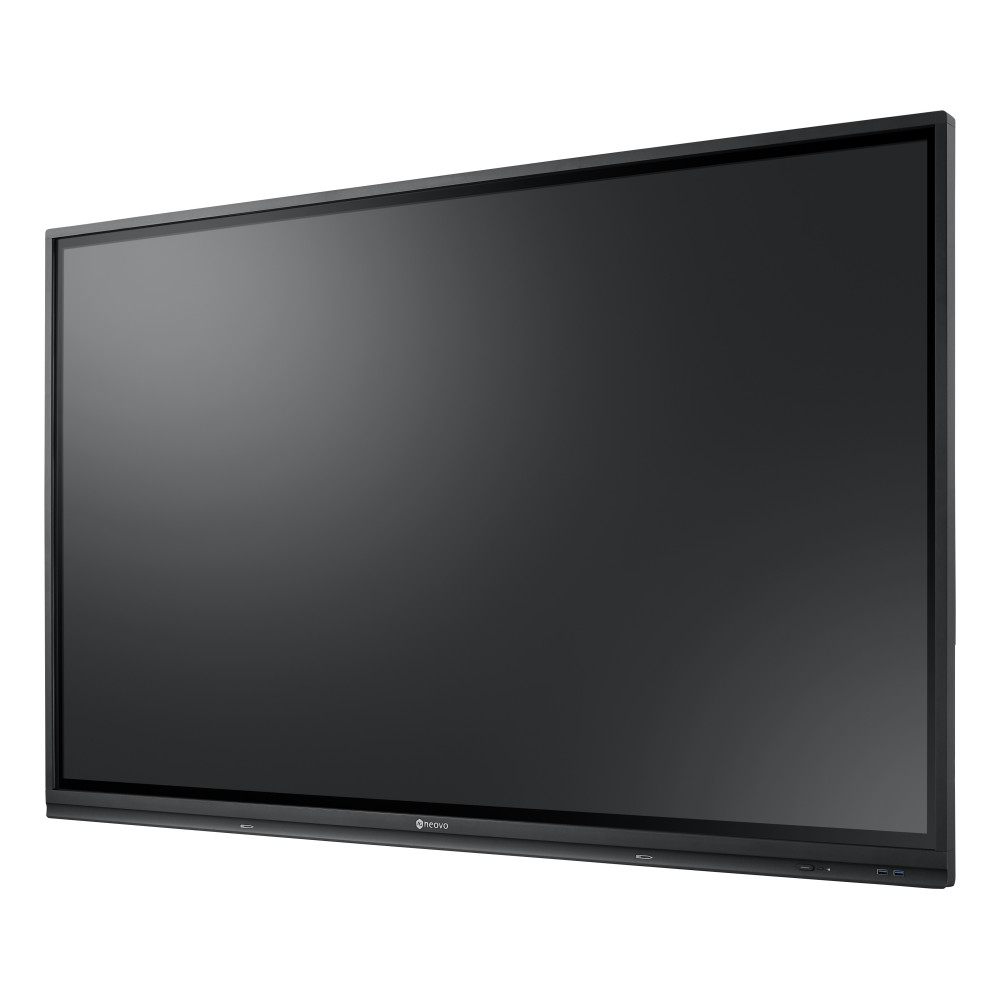 AG Neovo IFP-6503 Écran plat interactif 163,8 cm (64.5") LCD 400 cd m² 4K Ultra HD Noir Écran tactile Intégré dans le