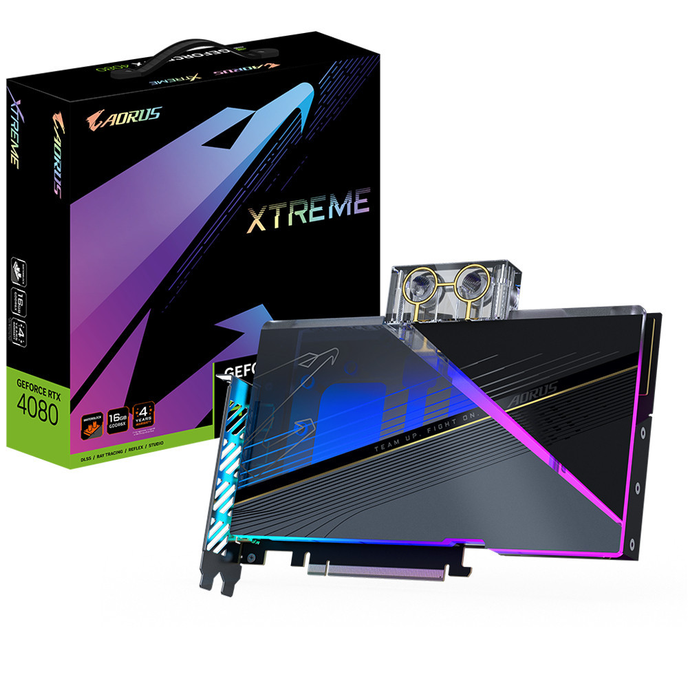 GIGABYTE AORUS XTREME AORUS GeForce RTX 4080 16GB XTREME WATERFORCE WB NVIDIA 16 Go GDDR6X