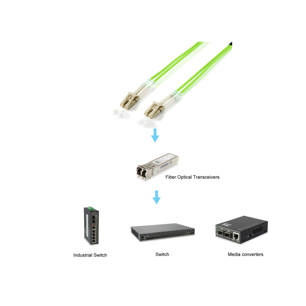 Equip 255713 câble InfiniBand et à fibres optiques 3 m LC Vert