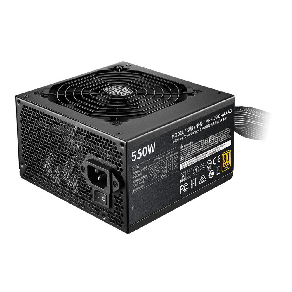 Cooler Master MWE Gold 550 - V2 unité d'alimentation d'énergie 550 W 24-pin ATX ATX Noir