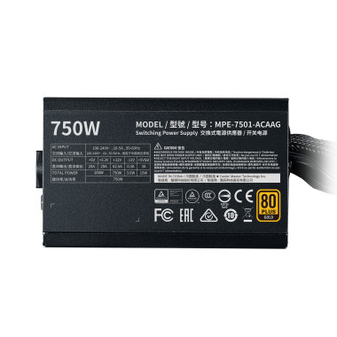 Cooler Master MWE 750W 80+ Gold V2 unité d'alimentation d'énergie 24-pin ATX ATX Noir