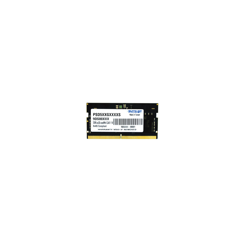 Patriot Memory Signature PSD532G48002S module de mémoire 32 Go 1 x 32 Go DDR5 4800 MHz Patriot Memory Signature PSD532G48002S module de mémoire 32 Go 1 x 32 Go DDR5 4800 MHz