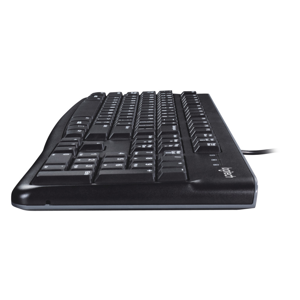 Logitech K120 Corded Keyboard clavier Bureau USB AZERTY Belge Noir
